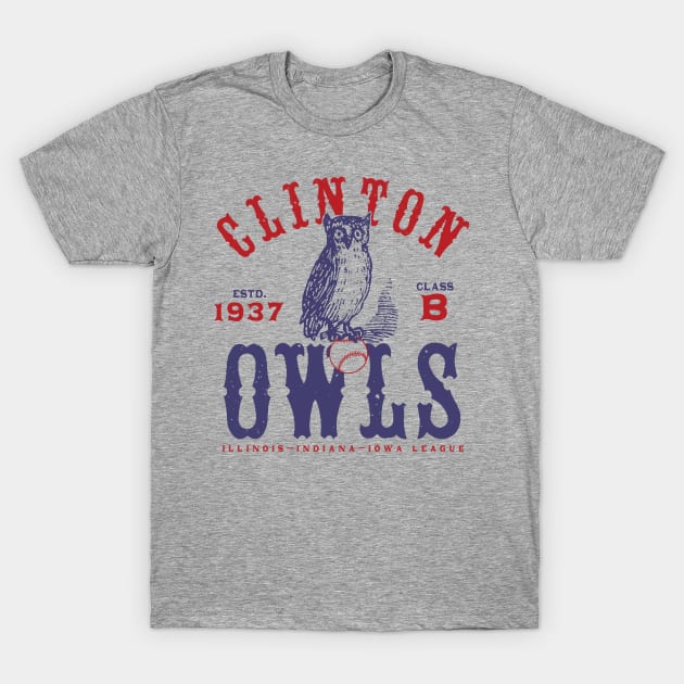 Clinton Owls T-Shirt by MindsparkCreative